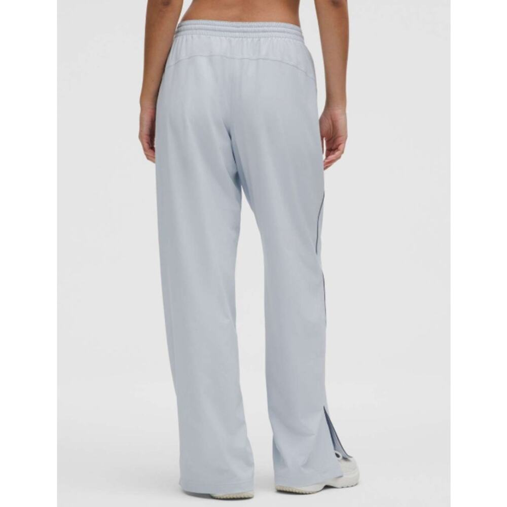 lululemon Court Rival Wide Leg Track Pant 6 Starch Blue Solar Grey Tennis Golf - Picture 2 of 9